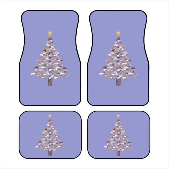 Discover Guns Christmas Tree -Camo Print Xmas  Car Mats
