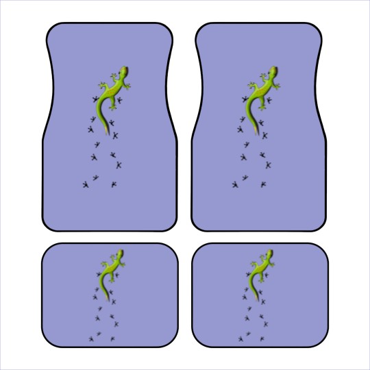 Discover Cute Lizard Reptile With Tracks Climbing Gecko Car Mats