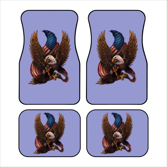 Discover Patriotic American Design With Eagle And Flag Car Mats
