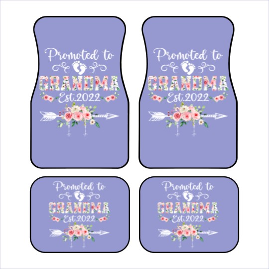 Discover Promoted To Grandma Floral Leveled Up To Grandma Car Mats