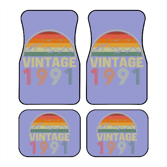 Discover Classic 30th Birthday Gift Idea Vintage 1991 Car Mats