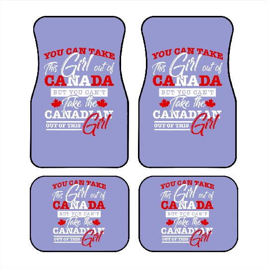 Discover Canadian Girl Women Gifts Maple Leaf Canada Car Mats