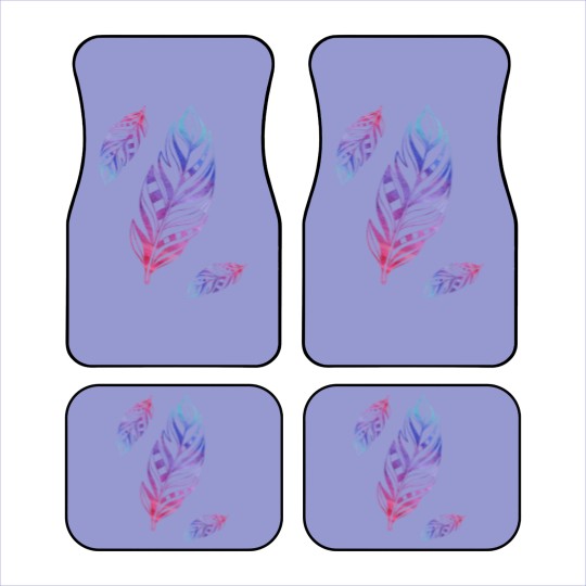 Discover Colorful Feathers Indian Heritage Native American Car Mats