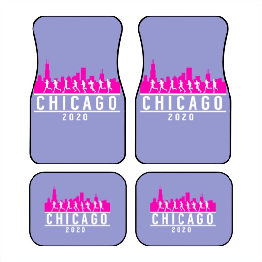 Discover Chicago Skyline Runners Car Mats
