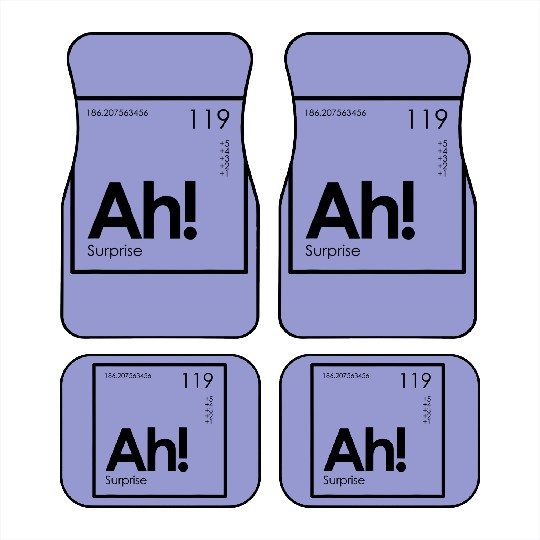 Discover Ah! The Element of Surprise Funny Periodic Table Car Mats