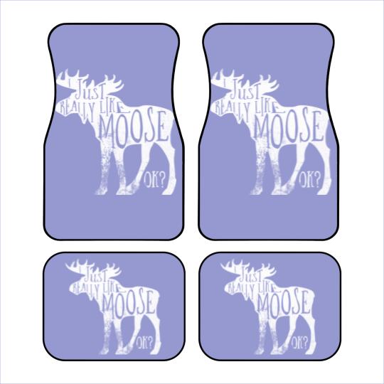 Discover I Just Really Like Moose Stuff Christmas Car Mats