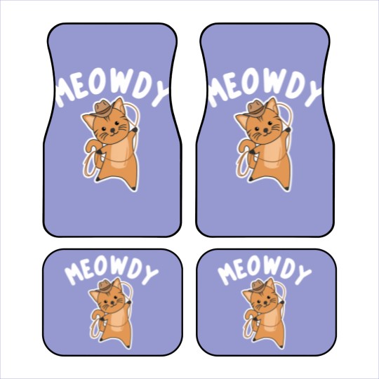 Discover Cowboy Cat Car Mats Meowdy Howdy Cat Cowboy With Lasso Cute Cats