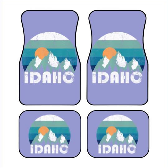 Discover Idaho State Retro Vintage Car Mats