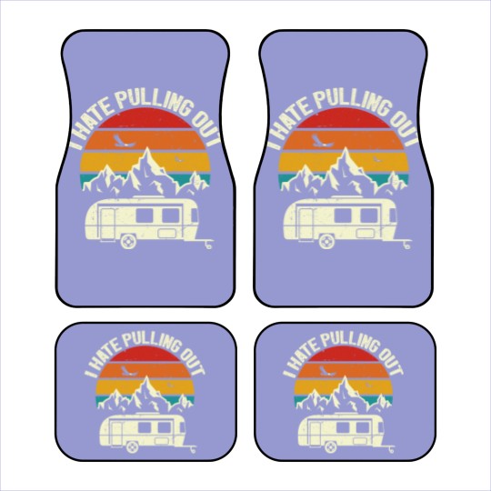 Discover Retro Vintage Mountains I Hate Pulling Out Funny Camping Car Mats
