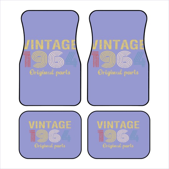 Discover 57th Birthday Car Mats for Men - Retro Birthday - 1964 Original Parts