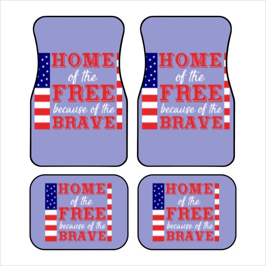 Discover Liberal Car Mats, Home Of The Free Because Of The Brave Car Mats, Patriotic Car Mats, 4th Of July Car Mats, Military Wife, Independence Day Car Mats