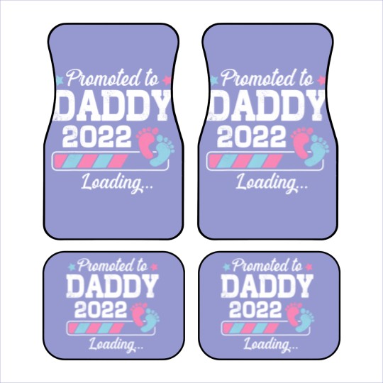 Discover Promoted To Daddy Funny Family With Cute Footprint Car Mats