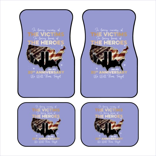 Discover September 11th 20th Anniversary We Will Never Forget Car Mats 9/11 20th Car Mats Car Mats