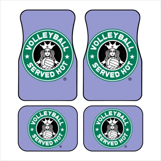 Discover Funny Volleyball Logo Design Car Mats