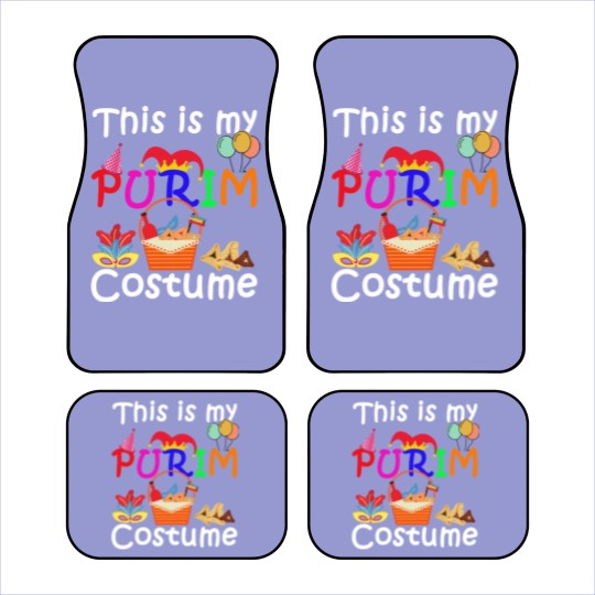 Discover This Is My Purim Costume Jewish Car Mats