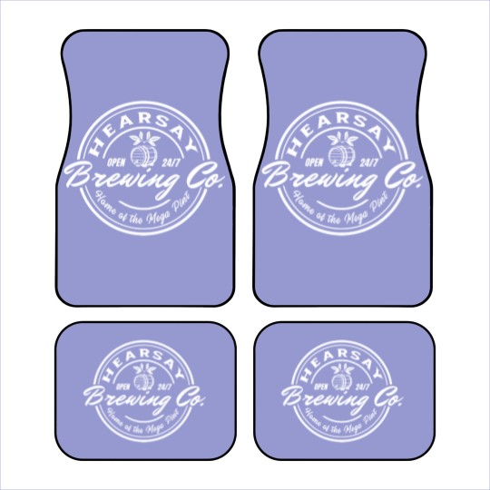 Discover Hearsay Brewing Co Car Mats, Johnny Depp Hearsay Car Mats, Home Of The Mega Pint Car Mats