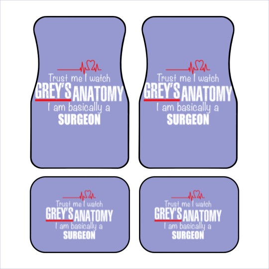 Discover Womens Short Sleeve Funny Car Mats with Sayings Trust Me I Watched Greys Anatomy Im Basically a Surgeon Car Mats