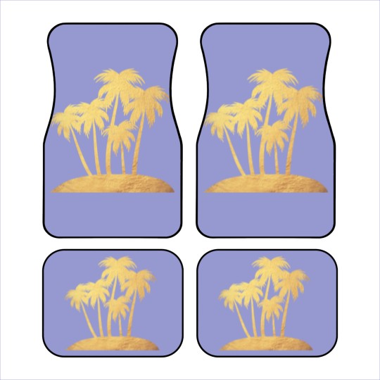 Discover Palm Gold Beach Vacation Island Luxury Summer Sun Car Mats