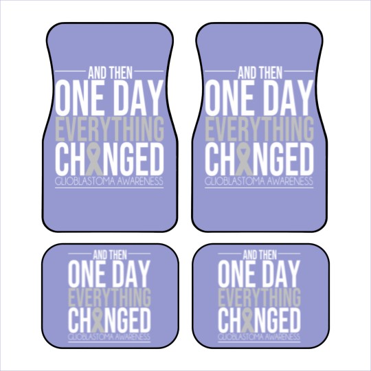 Discover Glioblastoma Awareness Figh Brain Tumor Cancer Car Mats
