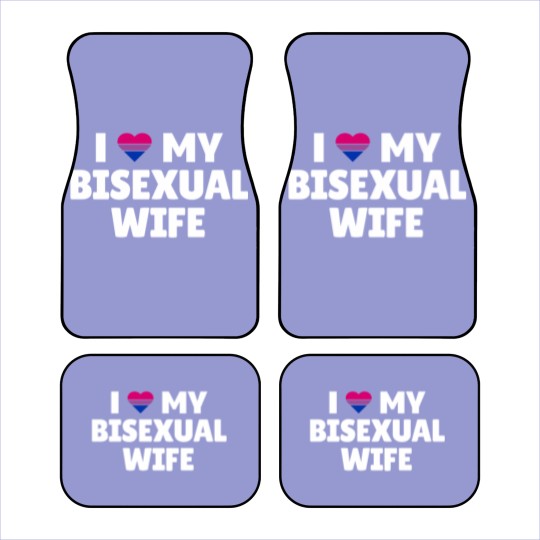 Discover Bisexual Pride - I Love My Bisexual Wife Car Mats
