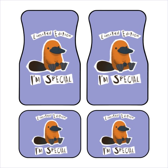 Discover  - I'm Special Platypus - Cute Weird Animal - Platypus - Car Mats