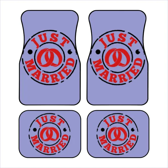 Discover Just Married Car Mats