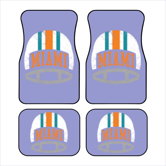 Discover Miami Retro Helmet - Aqua - Dolphins - Car Mats