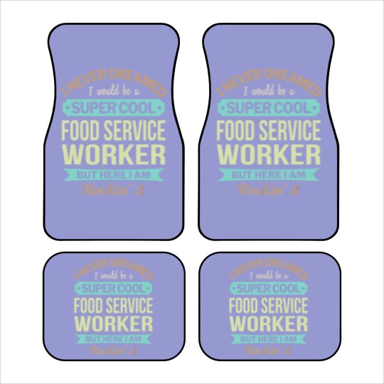 Discover Food Service Worker Gift Funny Appreciation Car Mats