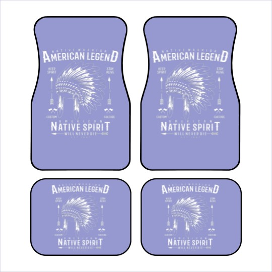 Discover Retro Native Warrior Vintage American Indian Tribe Car Mats