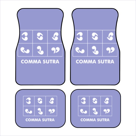 Discover Comma Sutra Car Mats