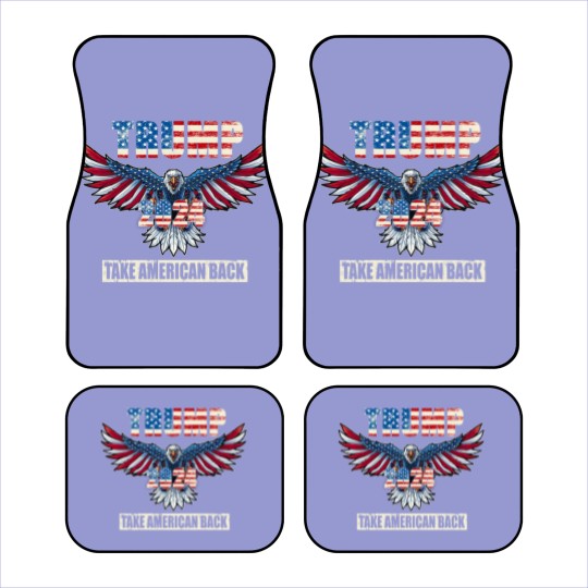 Discover Trump 2024 Flag Take America Back Men Women - Trump 2024 Car Mats