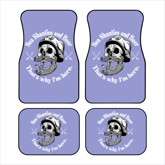 Discover Sea Shanties and Beer Sailors Pirate Car Mats Car Mats