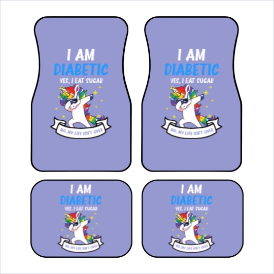 Discover Type 1 Diabetes Car Mats | Yes I Eat Sugar No Life Not Over - Type 1 Diabetes - Car Mats