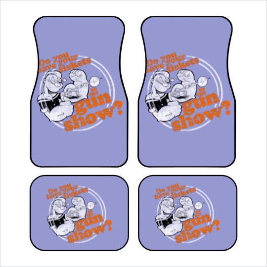 Discover Popeye Gun Show Adult Car Mats Car Mats