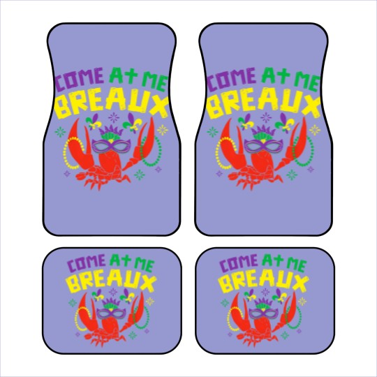 Discover Come At Me Breaux Crawfish Beads Funny Mardi Gras Carnival Car Mats