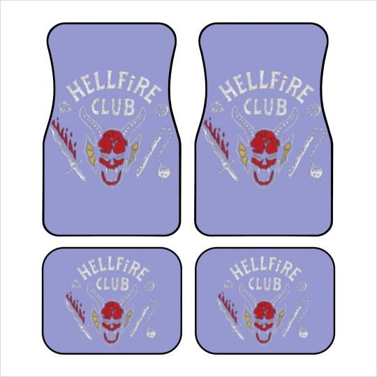 Discover Stranger Things Hellfire Club Baseball Car Mats