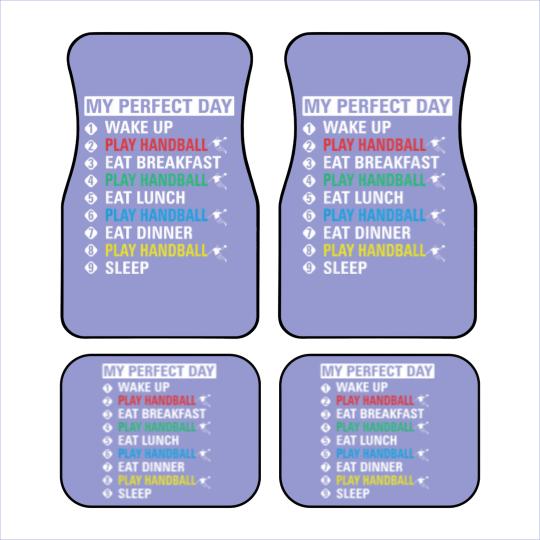 Discover My Perfect Day Play Handball Car Mats Cool Player Gift Car Mats