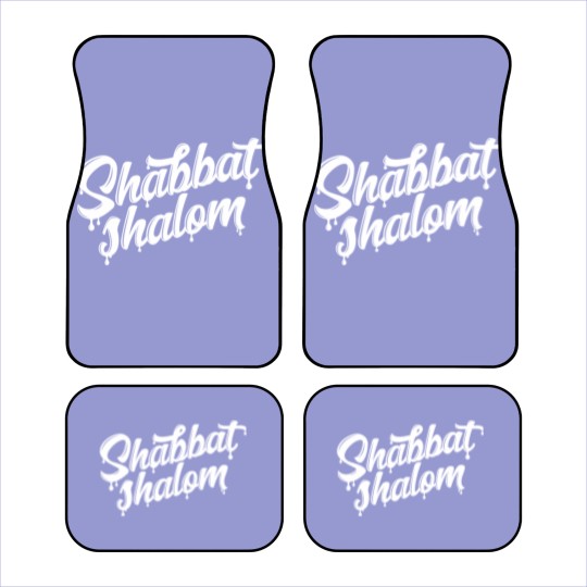 Discover Shabbat Shalom Drip - Sabbath - Car Mats