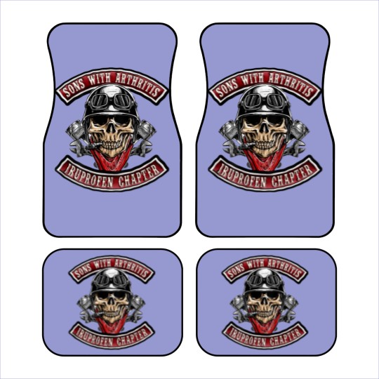 Discover Sons With Arthritis Ibuprofen Chapter Funny Biker Skull Car Mats