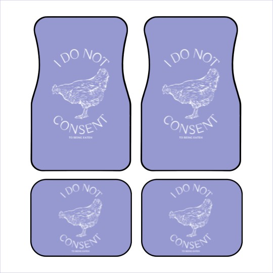 Discover I Do Not Consent to Being Eaten - Vegan - Car Mats