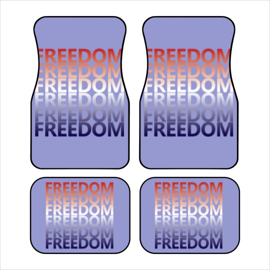 Discover Freedom Graphic Patriotic Car Mats