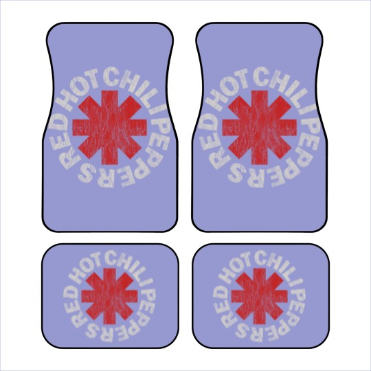 Discover Red Hot Chili Peppers Distressed Logo Rock Car Mats Car Mats