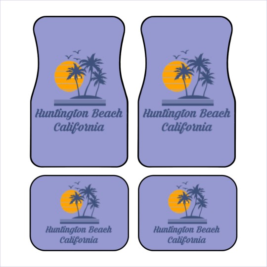 Discover Huntington Beach California Car Mats CA Tourist Gifts Car Mats