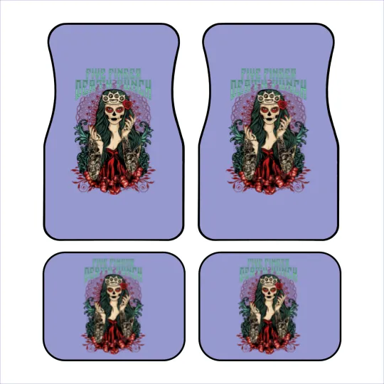 Discover Five Finger Death Punch FFDP Lady Muerta Car Mats Car Mats
