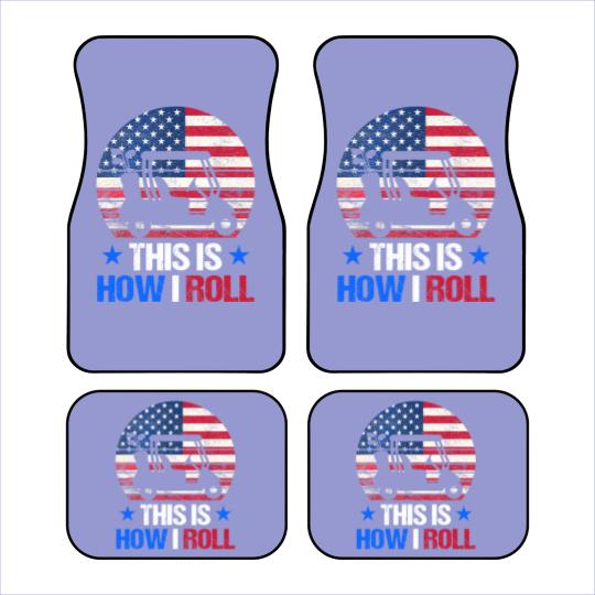 Discover Golf Cart This Is How I Roll USA Flag Golfer 4th Of July Car Mats