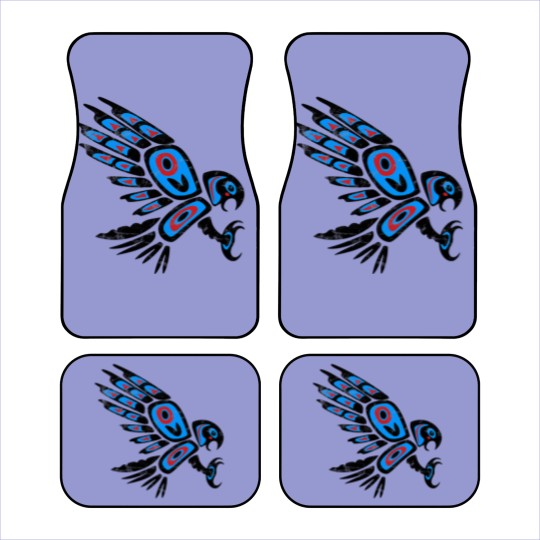 Discover native american red tailed hawk bird Totem tribal Car Mats