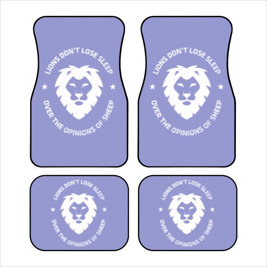 Discover Lions Don't Lose Sleep Over Sheep Distressed Graphic Car Mats
