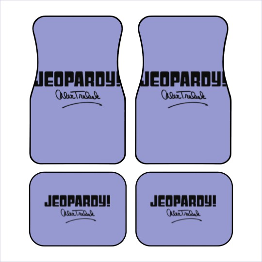 Discover Jeopardy Alex Trebek Signature - Black - Alex Trebek - Car Mats
