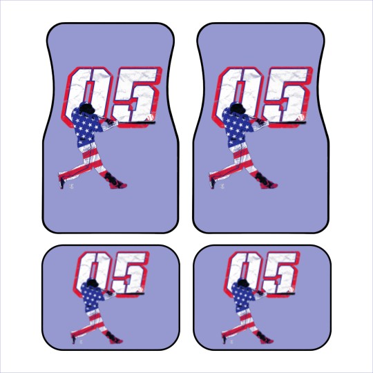 Discover Freddie Freeman Flag Silhouette Gameday Premium Car Mats