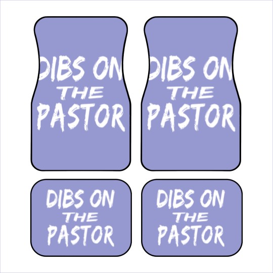 Discover Dibs On The Pastor print - Christ - Car Mats